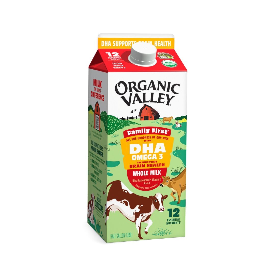 ORGANIC VALLEY WHOLE MILK 1.89 LTR
