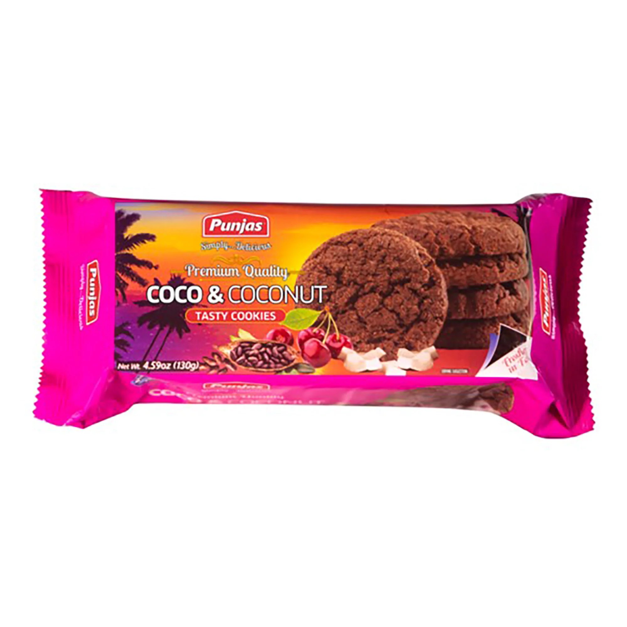 Punjas Coco & Coconut Cookies 130 GM