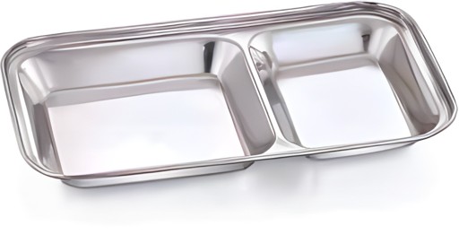 Vadapav Plate Stainless Steel Small 1 EACH