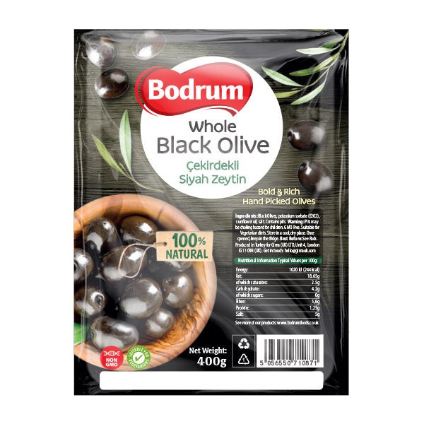 ME IMPORTED BLACK OLIVES VACUUM 400 GM