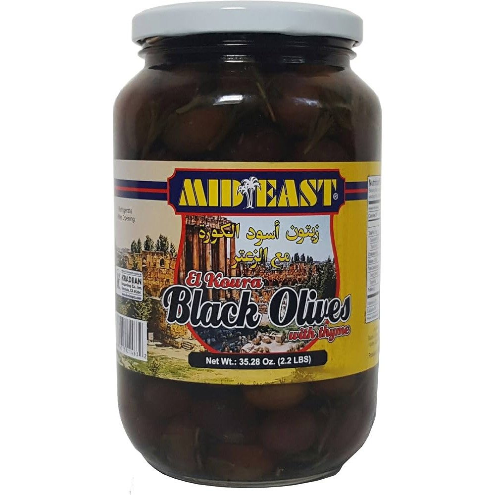 Mid East Black Olives 2.2 LBS