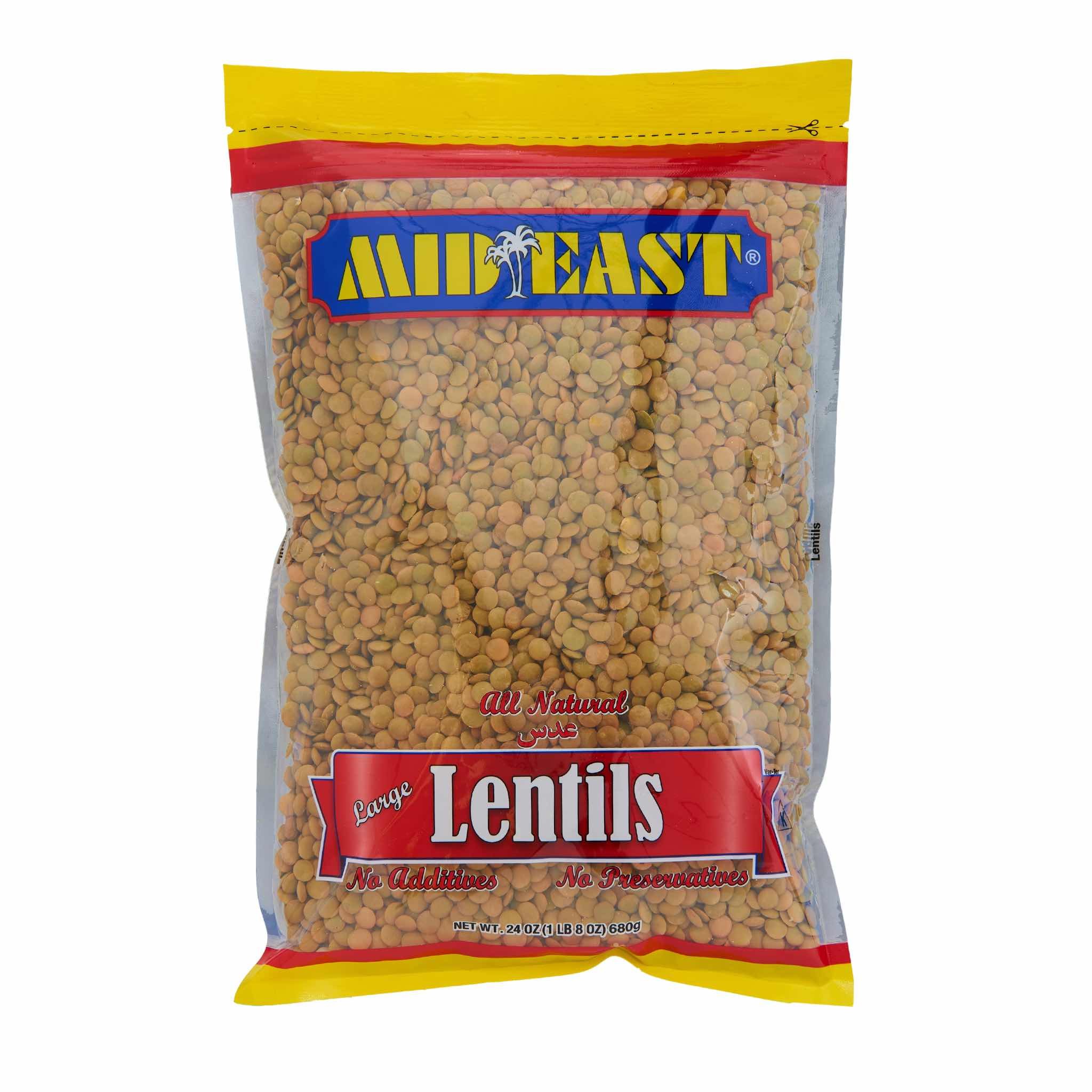 Mid East Large Lentils 24 OZ