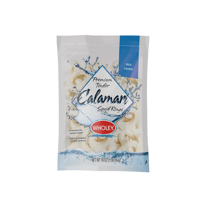 WHOLEY CALAMARI SQUID RINGS 1 LBS