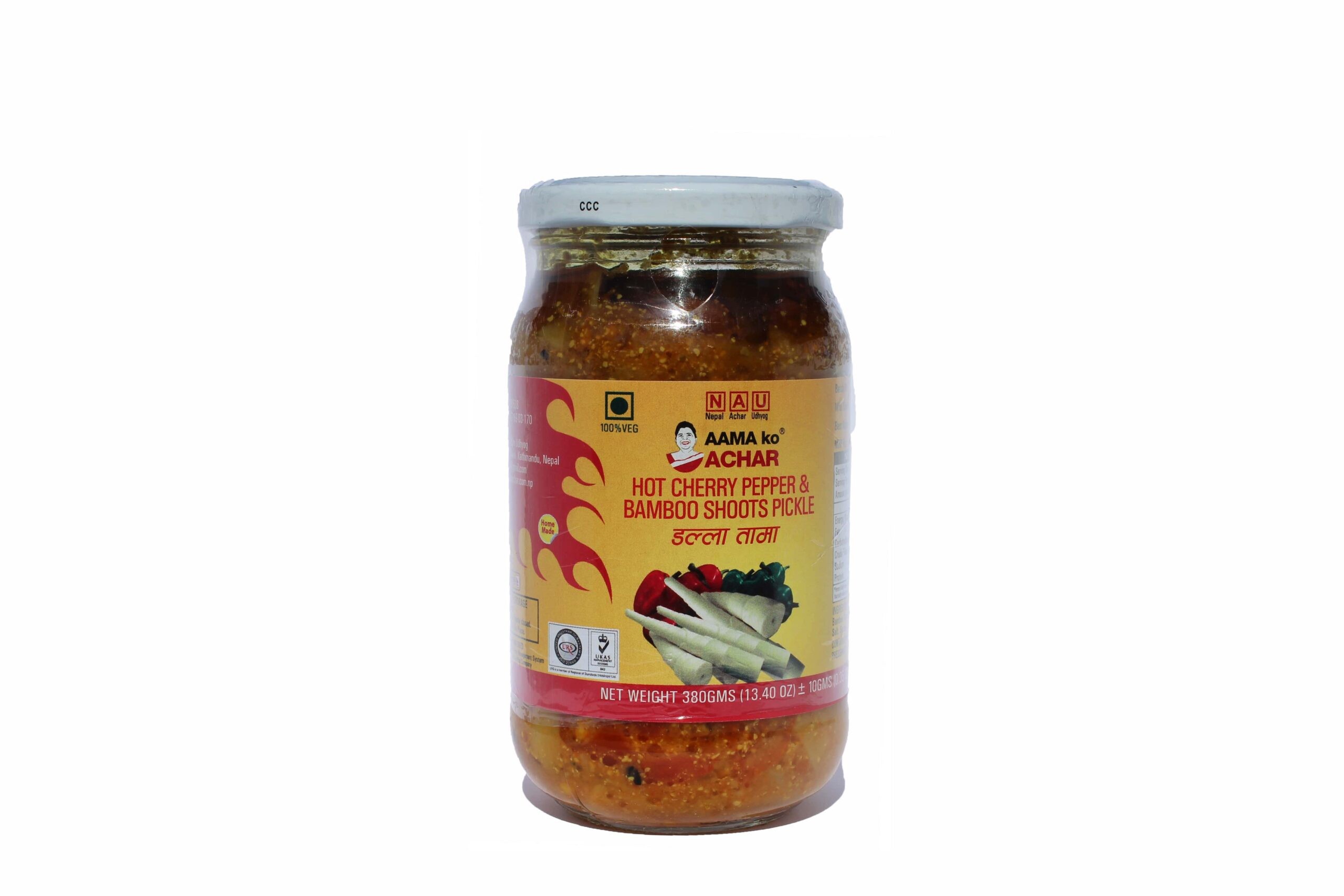 Aama Ko Hot Cherry Pickle 380 GM 380 GM