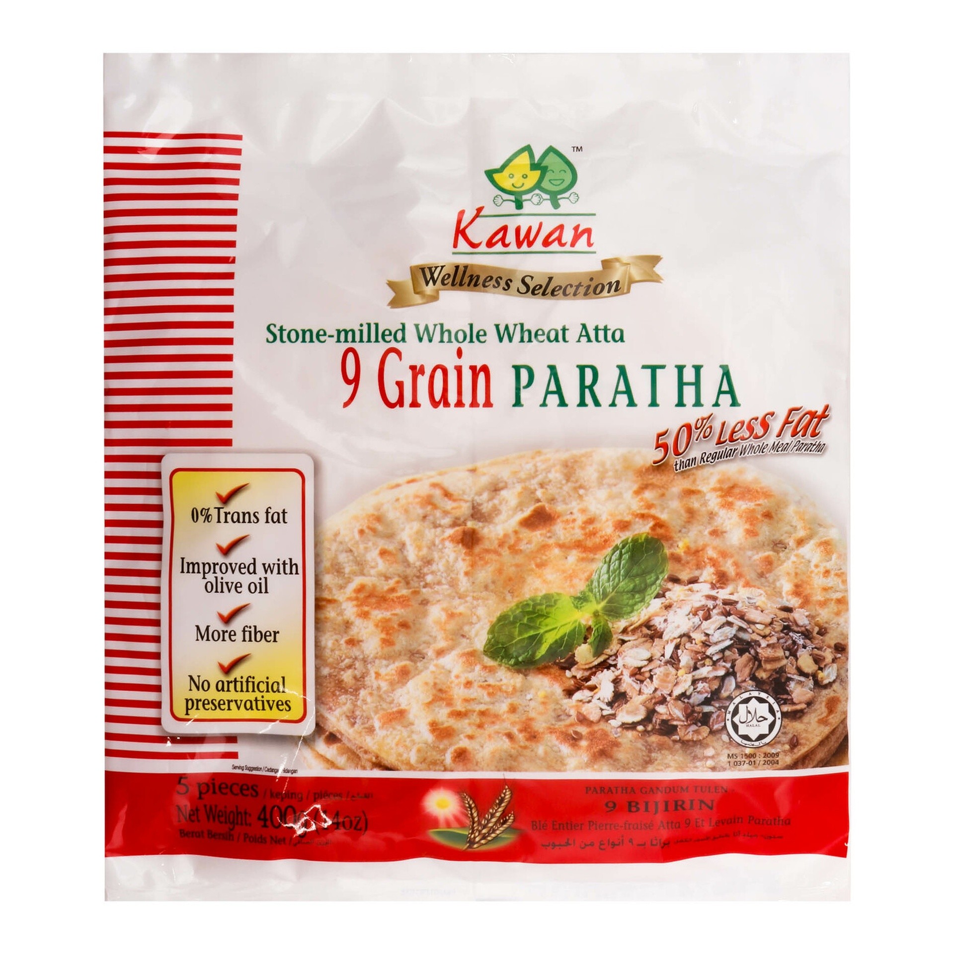 KAWAN 9 GRAIN PARATHA 5 PCS