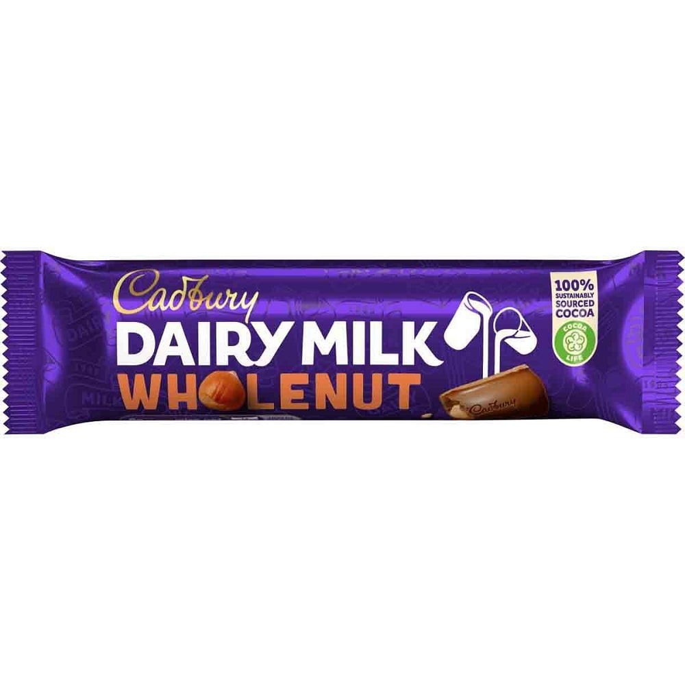 WHOLE NUT DAIRY MILK CADBURY 45 GM