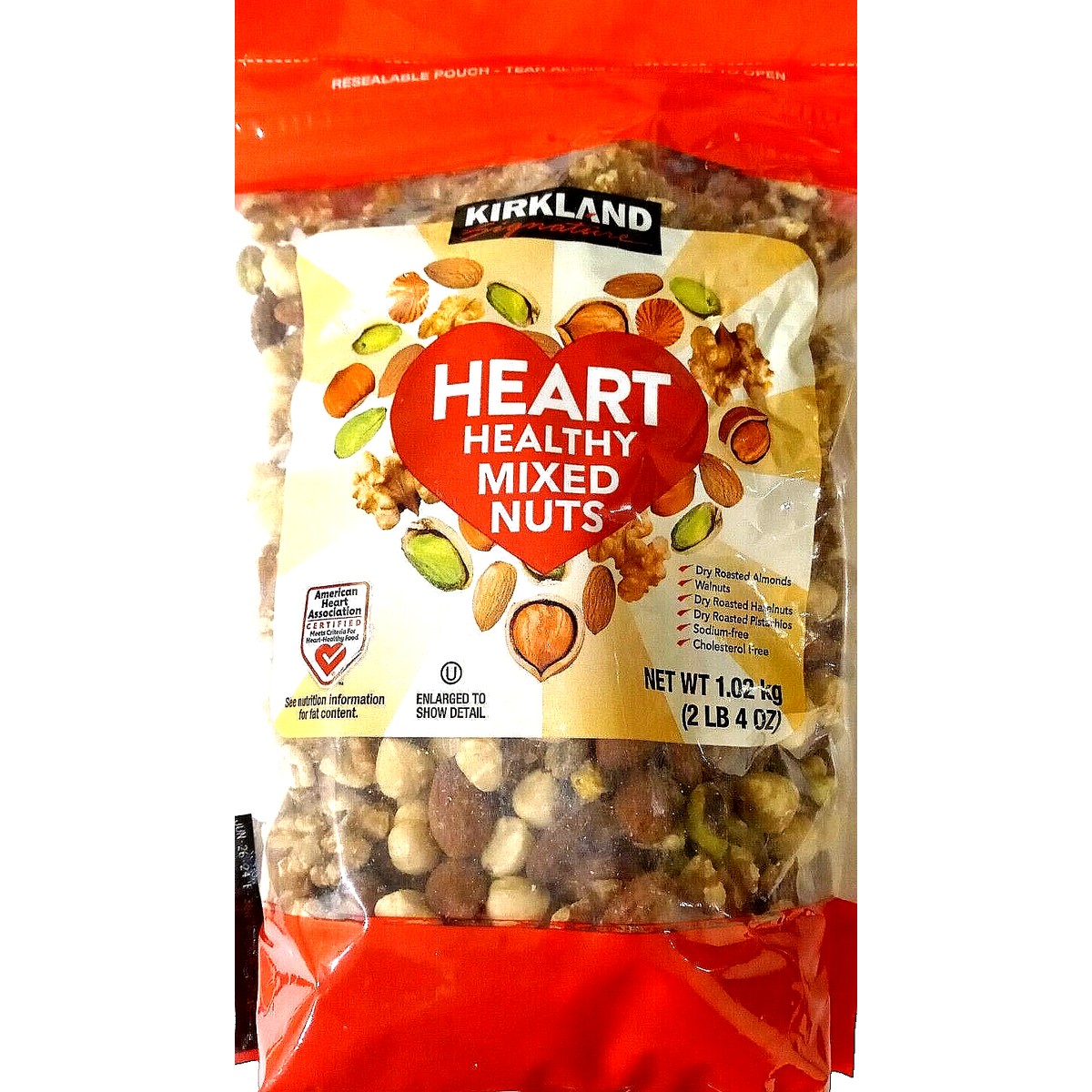 Kirkland Heart Healthy Mixed Nuts 1.02 KG