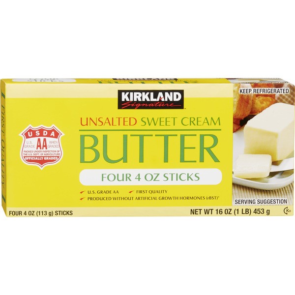 Kirkland Unsalted Butter 1 LBS