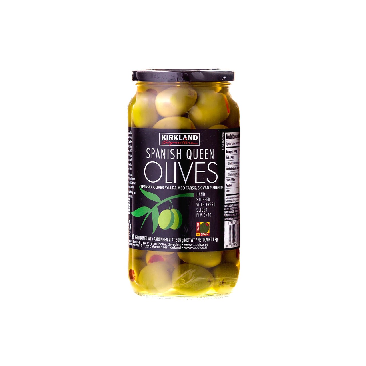 Kirkland Spanish Queen Olives 595 GM