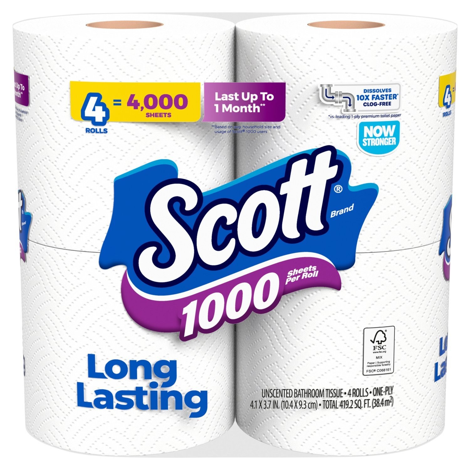 4pack Bathroom Tissue 1 EACH