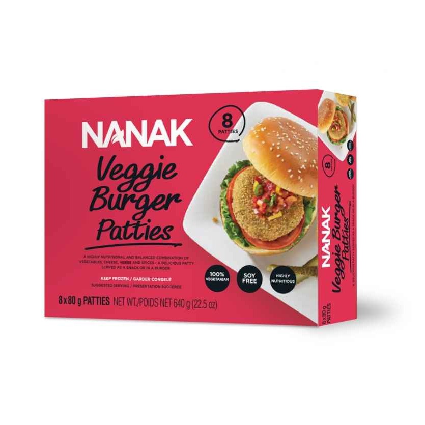 Nanak Veg Burger Patty 1.41 LBS