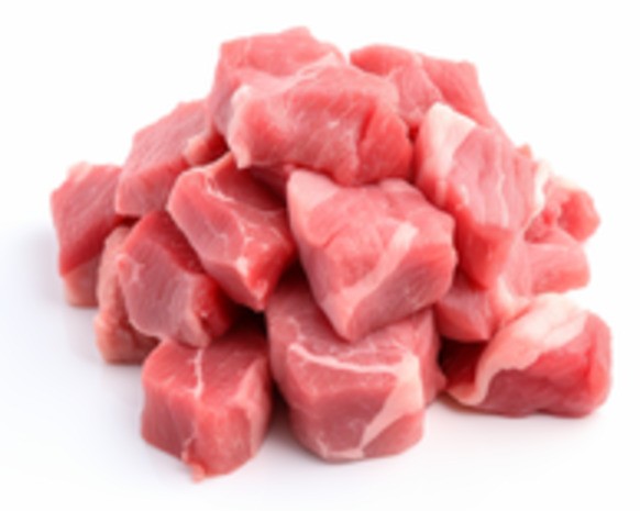 Fresh Pork Stew Cut 1 LBS