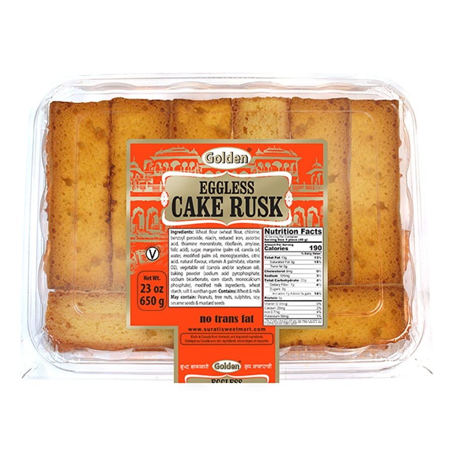 Golden Eggless Cake Rusk 0.77 LBS