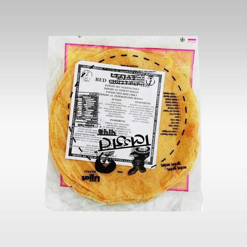 Lijjat Red Chillies Papad 0.44 LBS