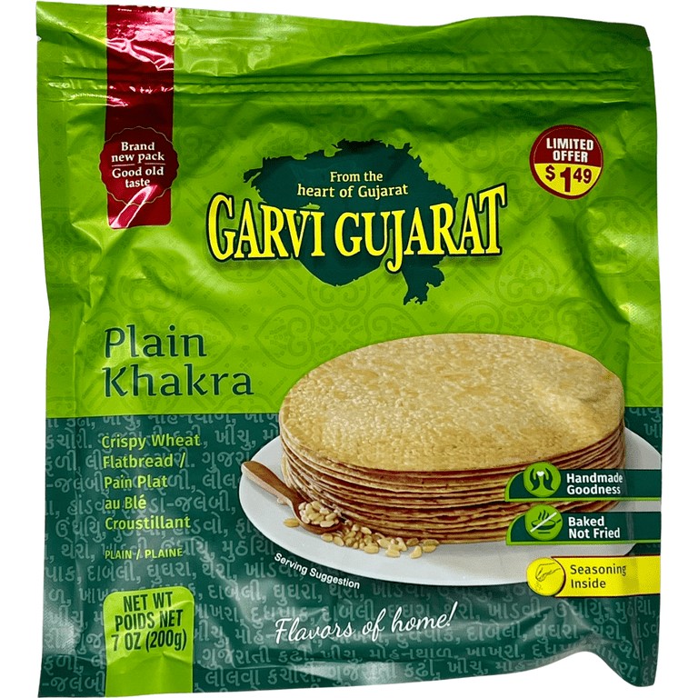 Garvi Gujarat Plain Khakhra 0.44 LBS