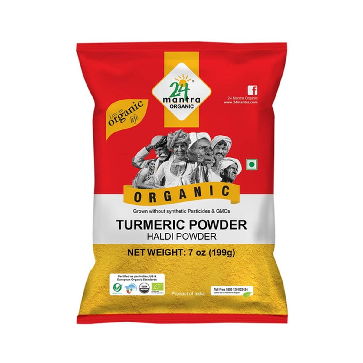 24 Mantra Organic Turmeric Powder 0.69 LBS