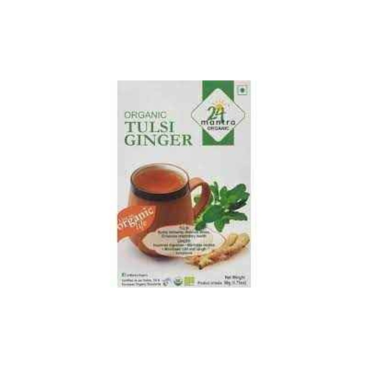 24 Mantra Organic Tulsi Ginger Tea 0.11 LBS