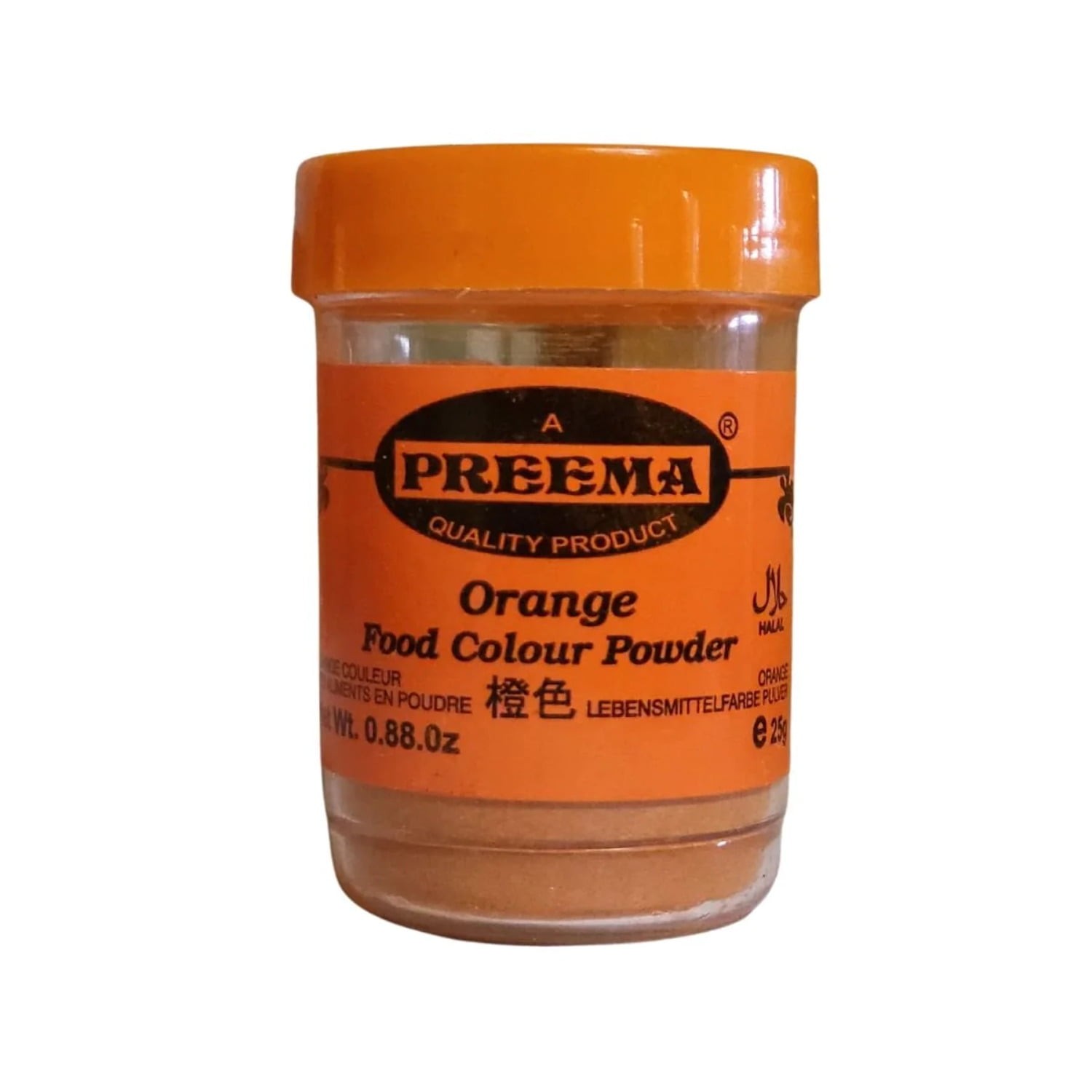 Preema Orange Food Color 0.06 LBS
