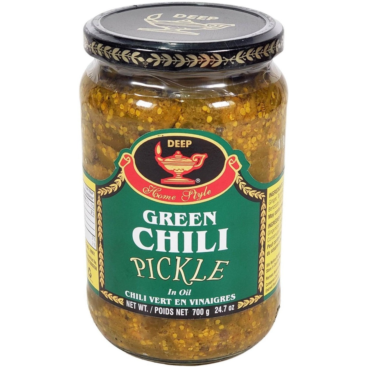 Deep Green Chilli Pickle 1.56 LBS