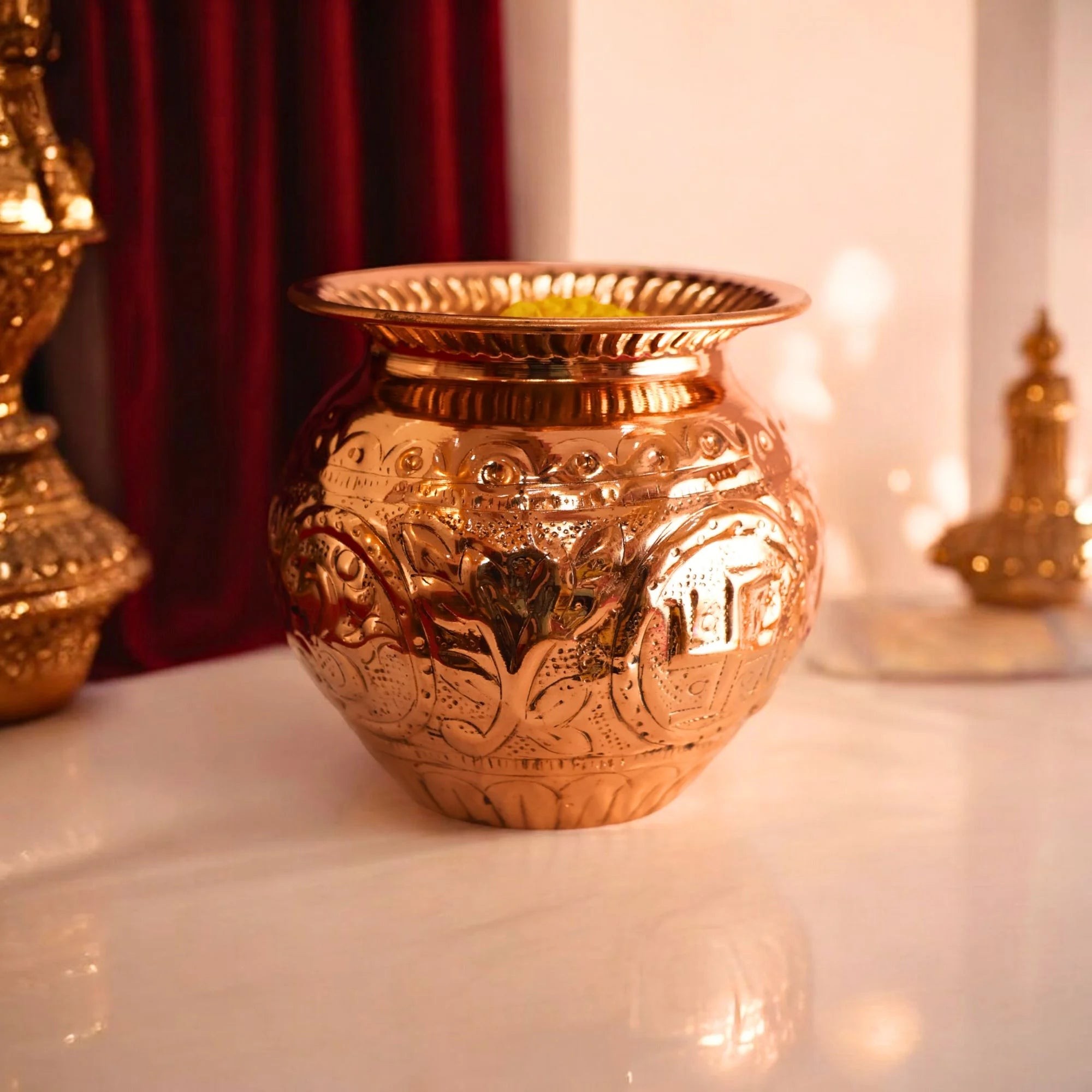 Copper Lota Carving 1 EACH