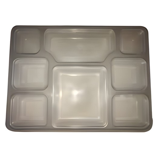 8 Compartment Plastic Plate 1 COUNT