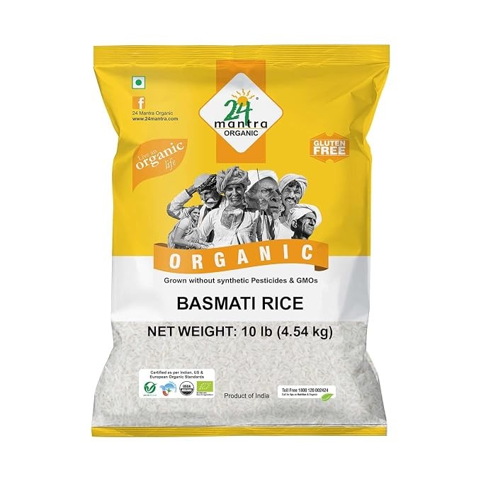 24M Org Basmati Rice 10 Lbs