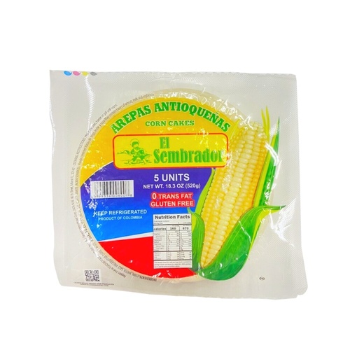 EL SEMBRADOR AREPAS DE MAIZ W/CHEESE     1 OZ