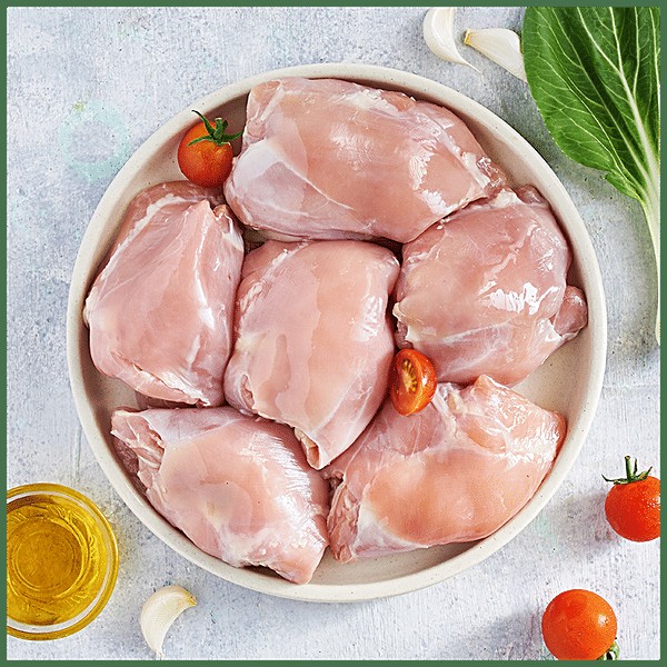 Chicken Boneless Skinless Thighs 1/2 Box   Cut 1 EACH