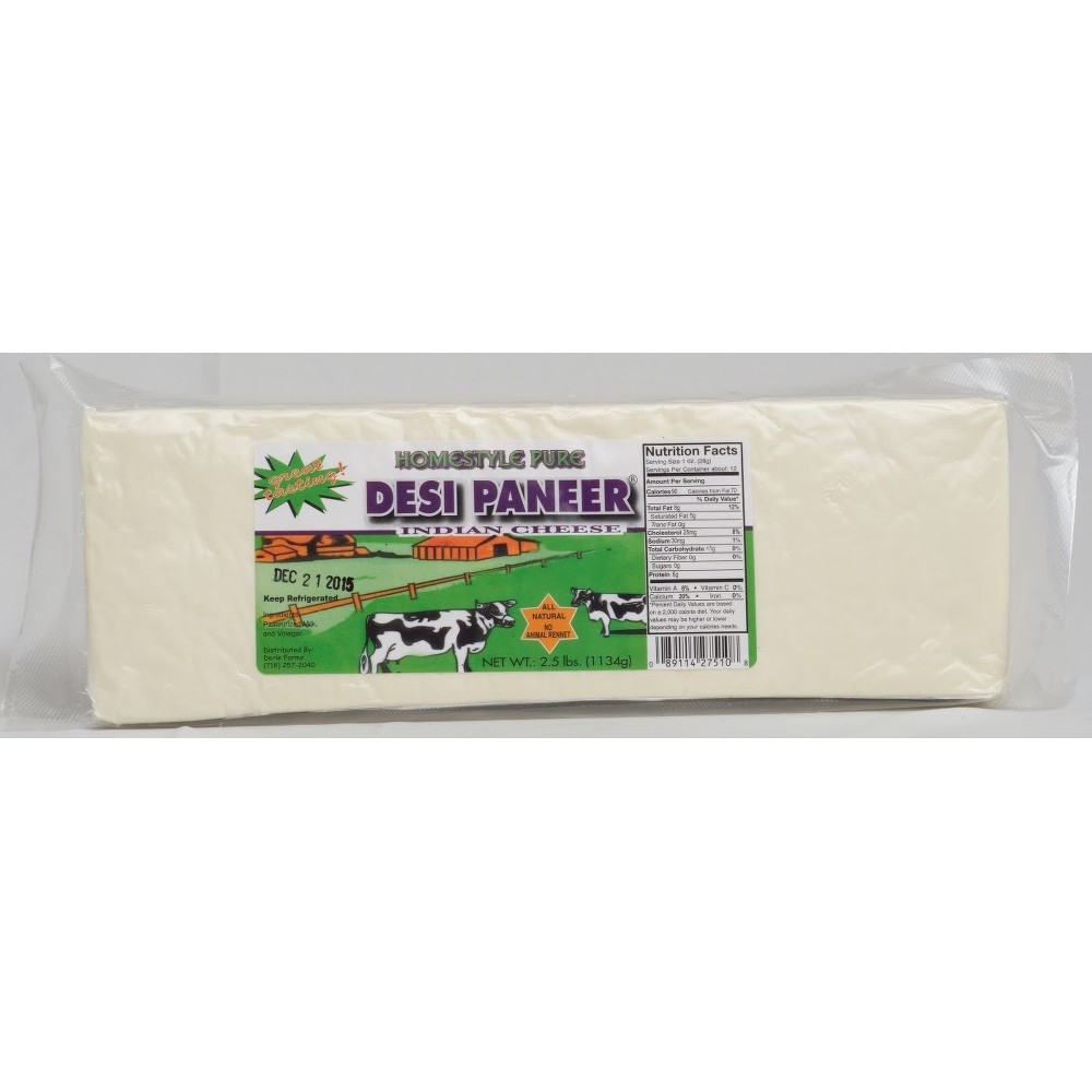 Homestyle Pure Desi Paneer 2.5 LBS