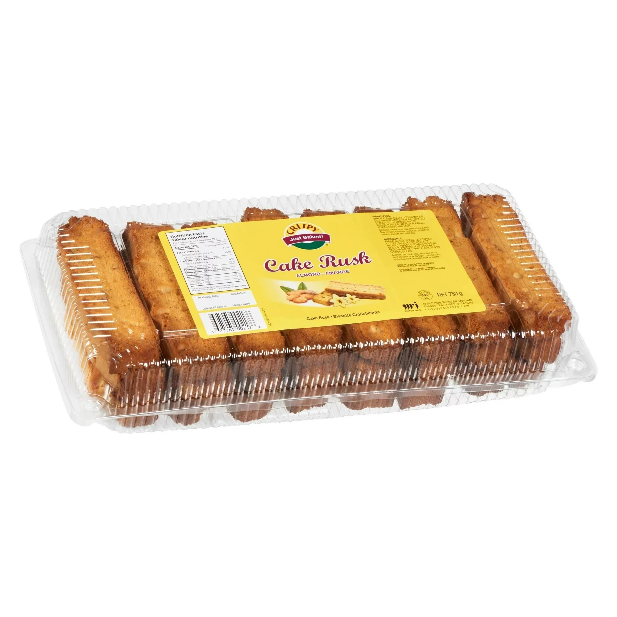 CRISPY CAKE RUSK ALMOND