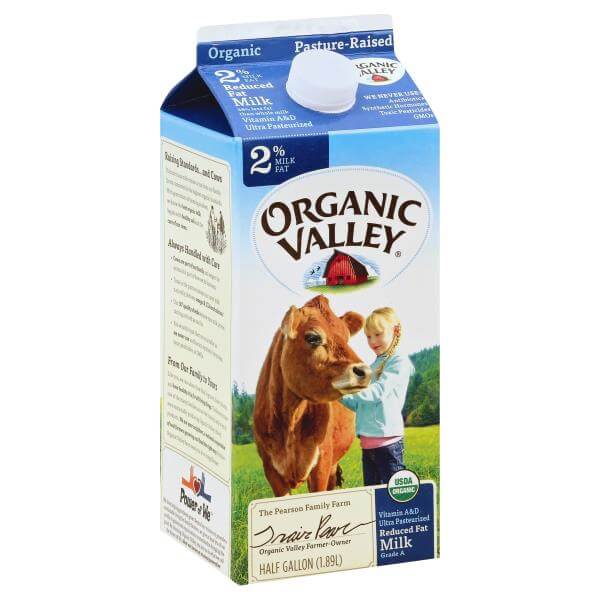 MILK Organic Valley 2% Milk Fat