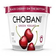 Yogurt   Chobani  Black Cherry On The Bottom Non Fat Greek