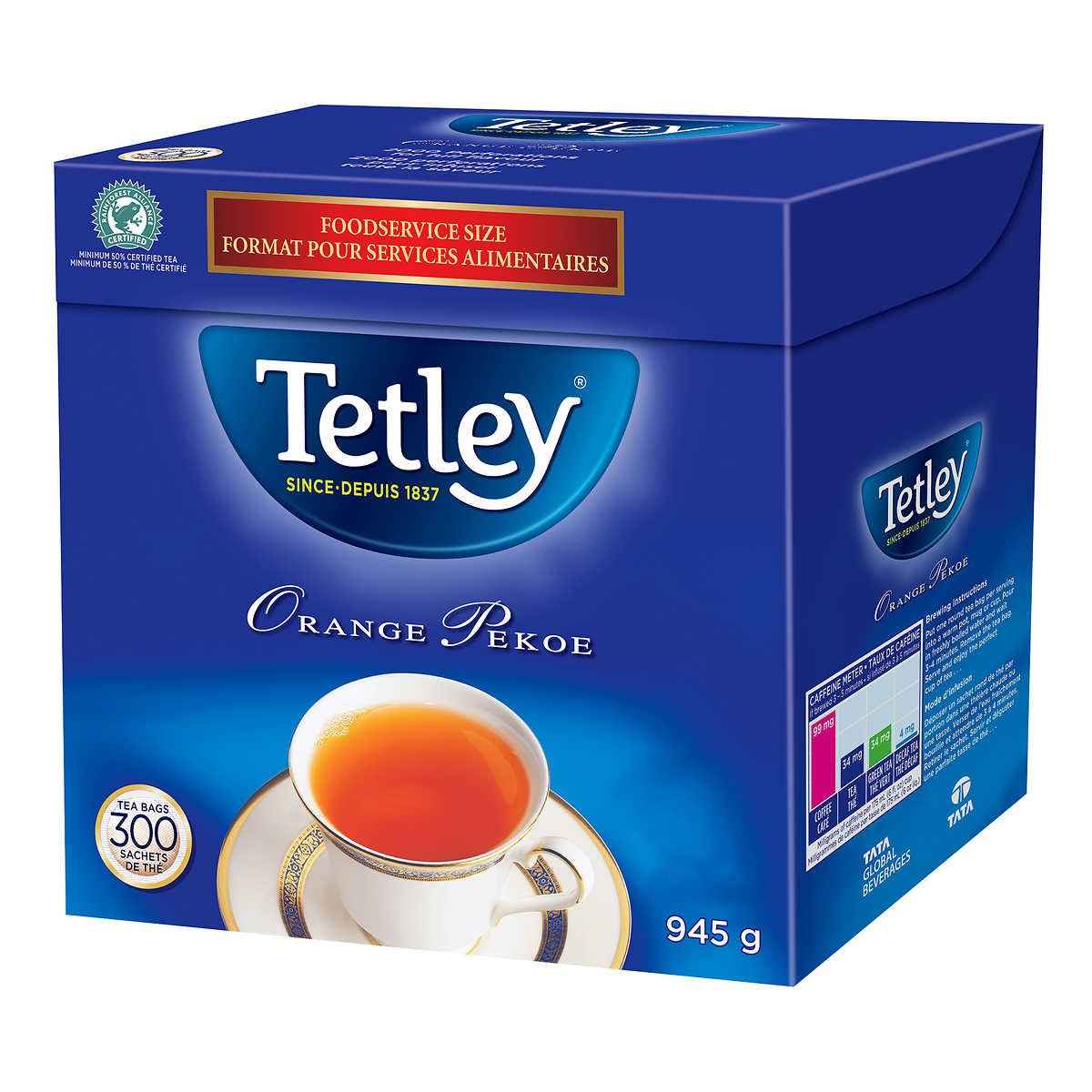 TETLEY ORANGE PEKOE TEA