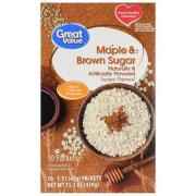 GREAT VALUE MAPLE AND BROWN SUGAR