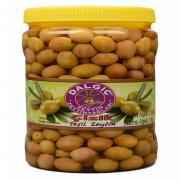 SCRATCHED GREEN OLIVES