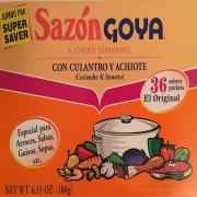 SAZON GOYA CON CILANTRO Y ACHI