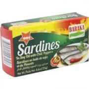 BARAKA SPICY SARDINES SOY OIL