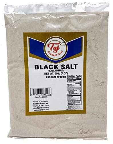 TAJ Premium Indian Black Salt Powder Kala Namak