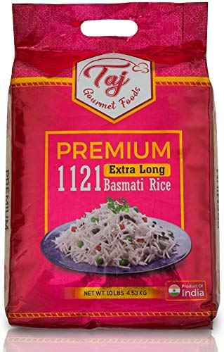 TAJ Premium 1121 Basmati Rice, Extra Long Grain