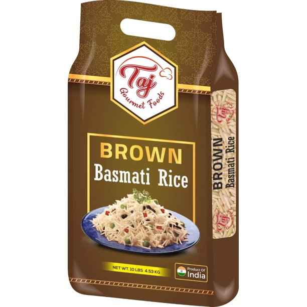 TAJ Gourmet Brown Basmati Rice Naturally Aged