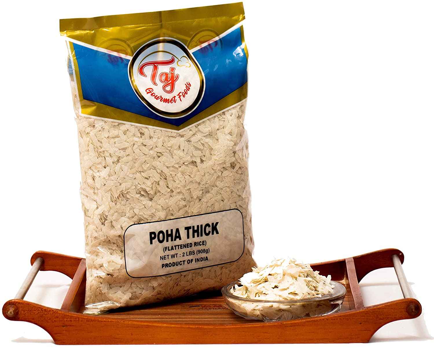 TAJ Premium Indian Poha Thick Powa Flattened Rice