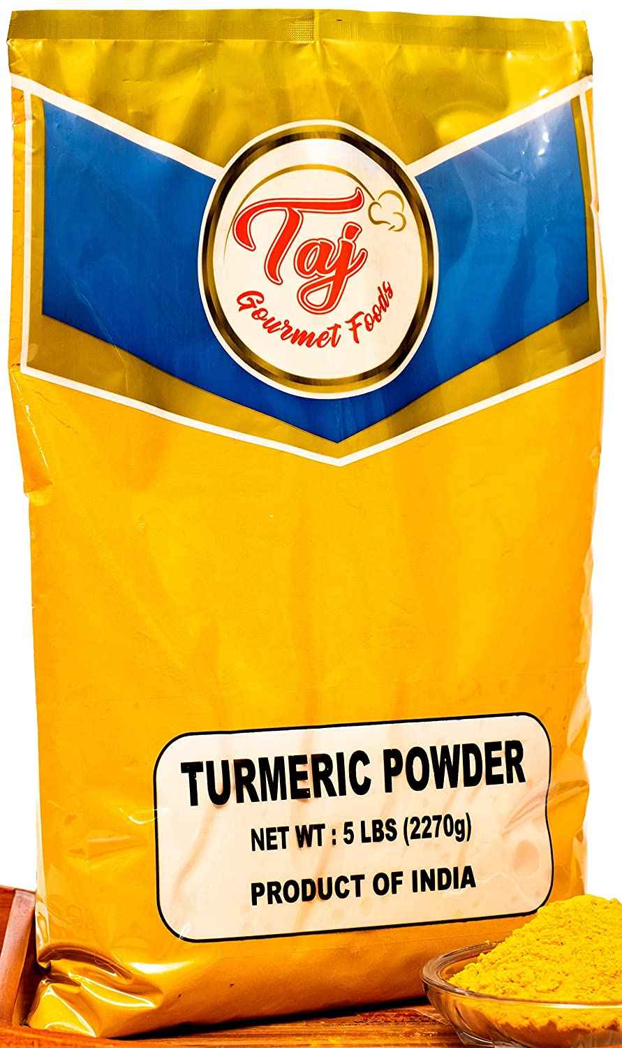 TAJ Premium Indian Turmeric Haldi Powder Rajapuri
