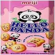 Meiji Hello Panda Strawberry Biscuits