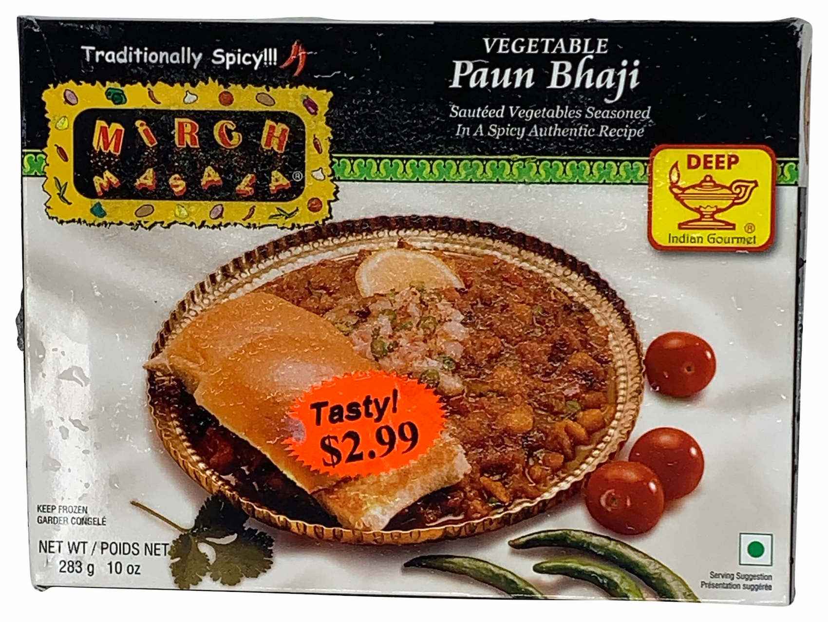 Mirch Masala Frozen Paun Pav Bhaji