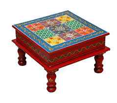 ICC Multi Colored (Peacock) Bajot Bajjot (6x6 Inch) Size