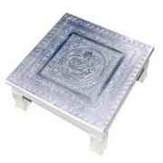 ICC Silver Colored Bajot Bajjot (18x18 Inch) Size