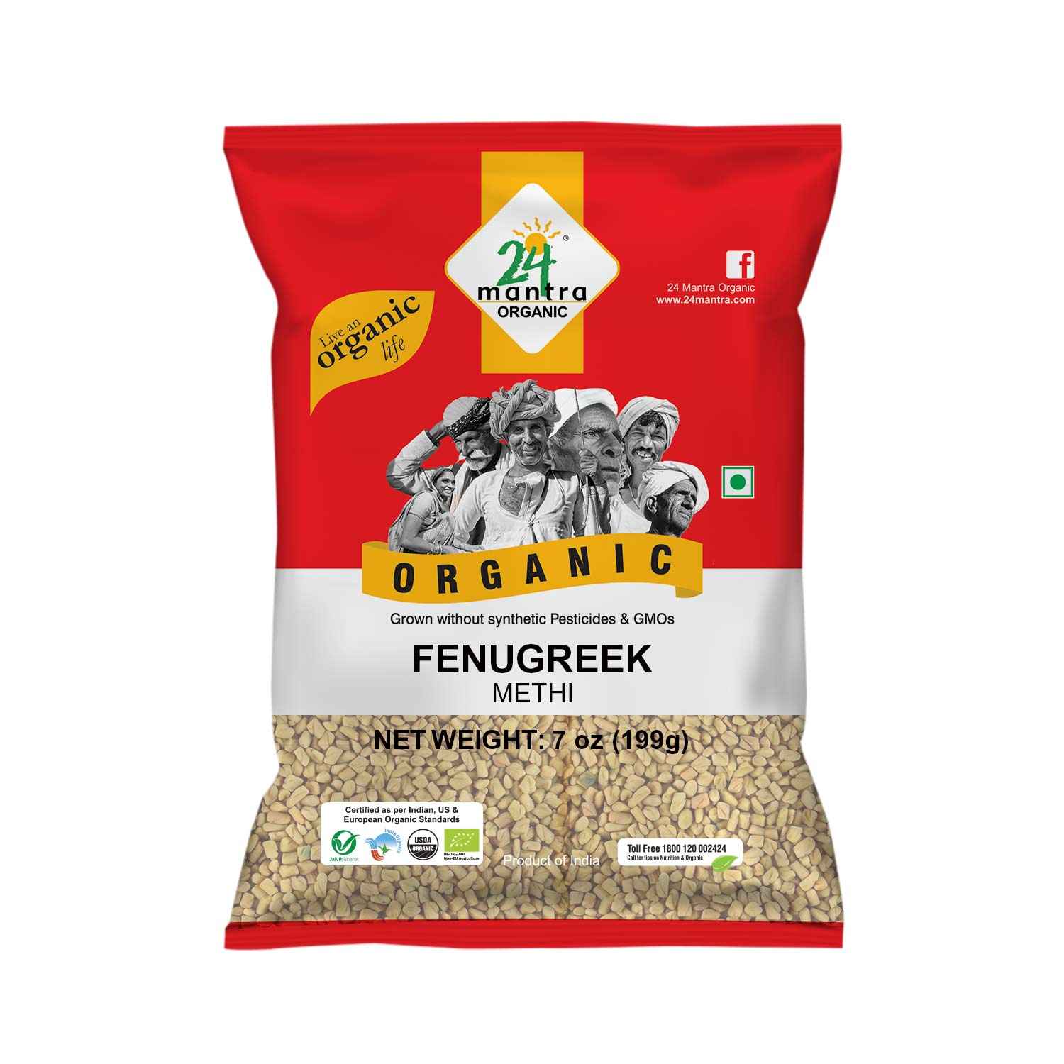 24 Mantra Organic Fenugreek (Methi) Seeds