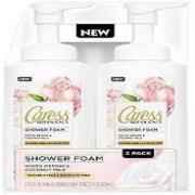 Caress Botanicals Shower Foam  White Orchid And Coconut Milk 13.5 Fl. Oz