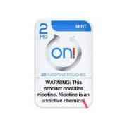 ON! NICOTINE 2MG POUCHES MINT