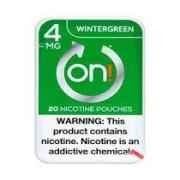 ON! NICOTINE 4MG POUCHES WINTERGREEN
